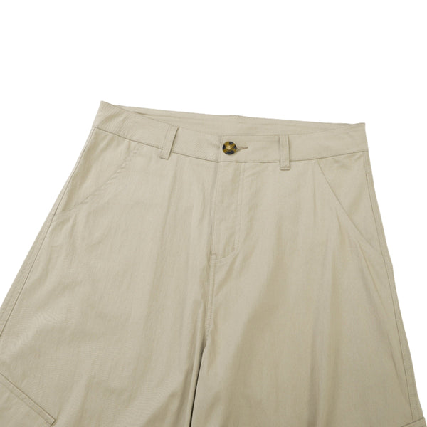 Loose Fit Curved Parachute Pants