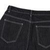 Plaid Cuff Baggy Jeans