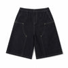 Vintage Black Relaxed Fit Denim Shorts