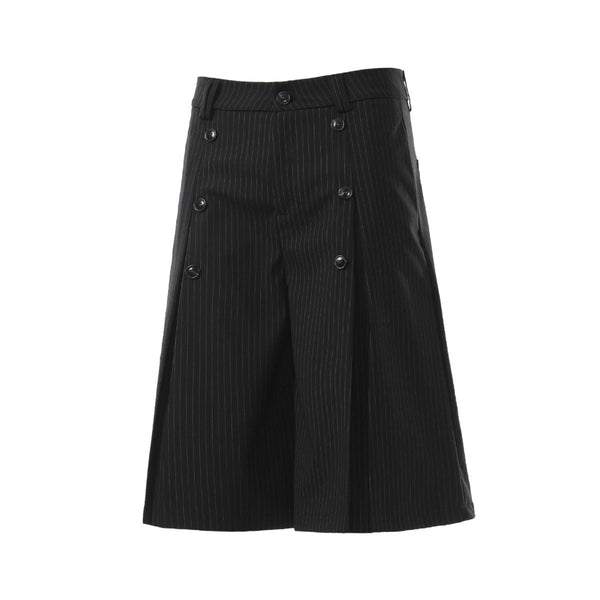 Vintage Pinstripe Wide Leg Cropped Trousers