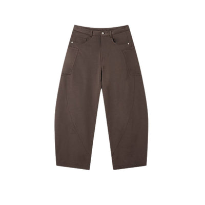 Solid Multi-Pocket Relaxed Workwear Cargo Pants