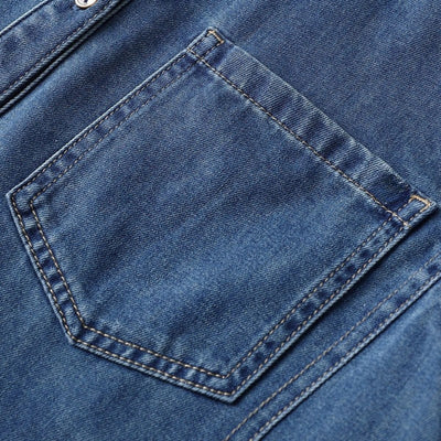 Lapel Long-sleeved Single-breasted Loose Casual Shirt