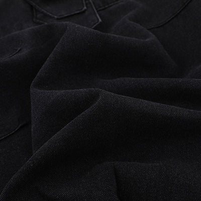 Hot Selling Textured Lapel Loose Fashionable Men's Denim Jacket