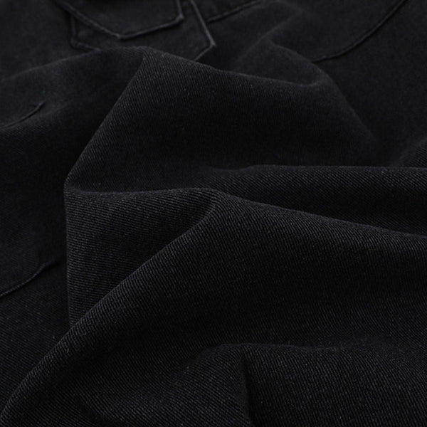 Hot Selling Textured Lapel Loose Fashionable Men's Denim Jacket