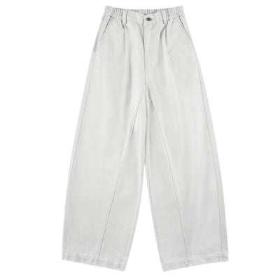 Relaxed Fit Wide Leg Casual Pants