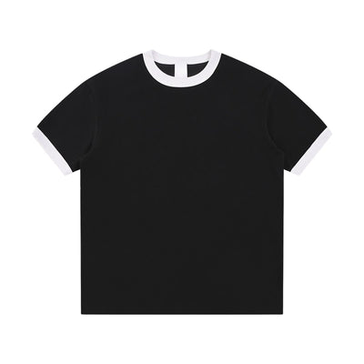 Crew Neck Boxy Fit Ringer Tee 220gsm