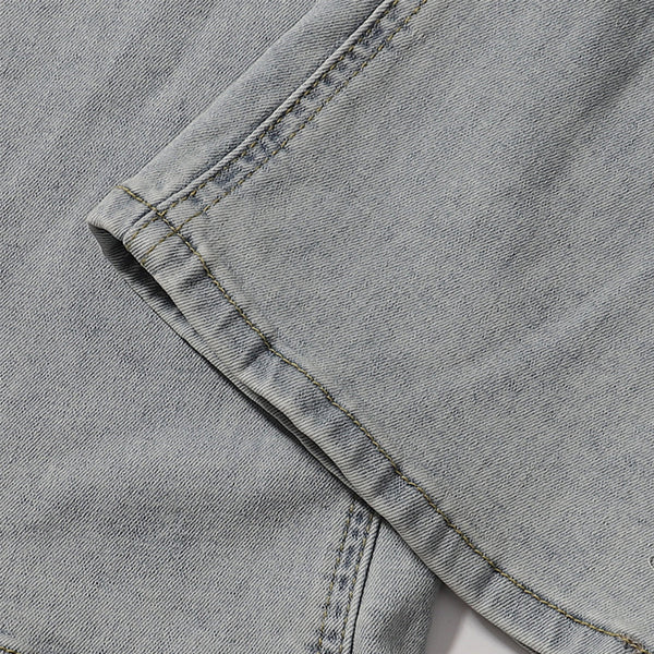 Light Blue Vintage Wash Flared Denim Jeans