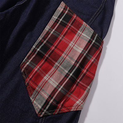 Wide Leg Utility Indigo Denim Pants