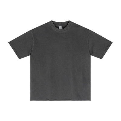 Heavyweight Washed Raw Edge Tee 275gsm