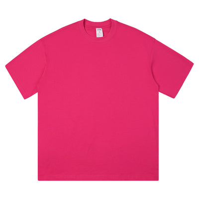 Relaxed Fit Solid Color Cotton Tee 220gsm