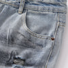 Spray-Painted Patchwork Distressed Baggy Jeans