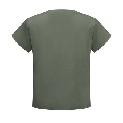 Classic Crew Neck Comfortable Versatile Everyday Tee