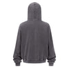 Double Yarn Vintage Washed Zippered Comfort Hoodie