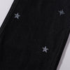 Celestial Star Embroidery Faded Wide Leg Jeans
