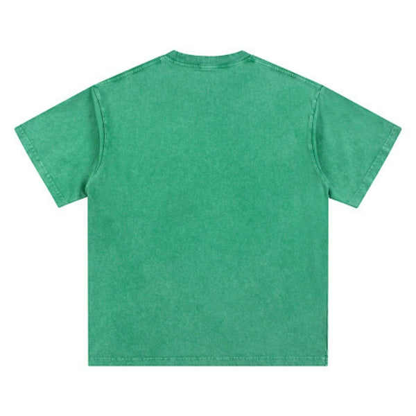 Washed Faded Baggy Cotton Tee 7.5oz