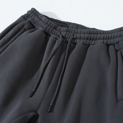 Solid Color Plush Lining Joggers