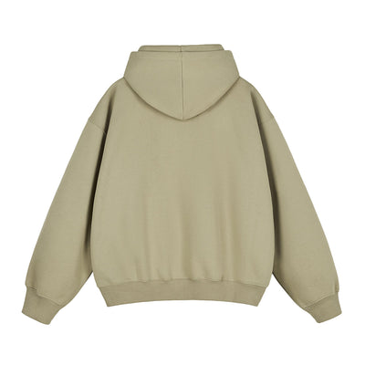 Heavyweight Double-Slider Zipper Fleece Hoodie