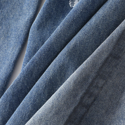 Paint Splatter Distressed Baggy Denim Pants