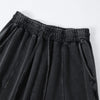 Streetwear Distressed Curved Panel Straight-Leg Pants
