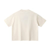 Oversized Color-Block Ribbed Collar Comfortable Tee