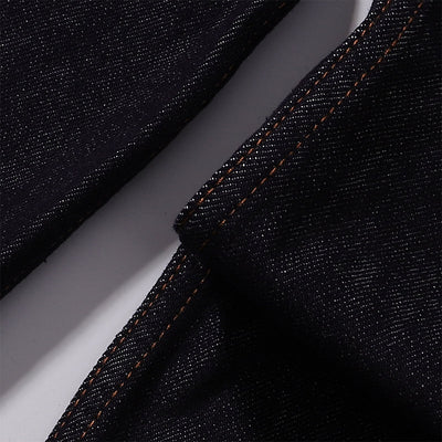 Classic Dark Wash Wide-Leg Denim Jeans