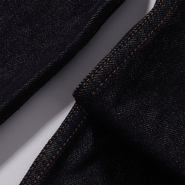 Classic Dark Wash Wide-Leg Denim Jeans