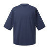 Washed Raw-Edge Pocket Clean Fit Crew Neck Tee