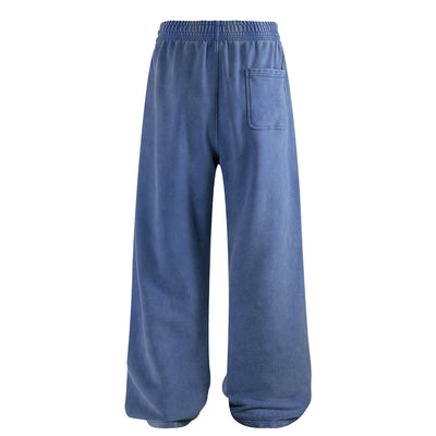 Sweatpants Washed Wide-Leg Vintage Streetwear Joggers