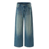 Vintage Light Wash Wide Leg High Rise Jeans