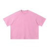 Boxy Waffle Washed Distressed Raglan Tee