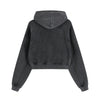 Plush Lining Crop Pullover Hoodie