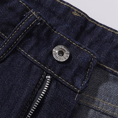 Wide Leg Utility Indigo Denim Pants