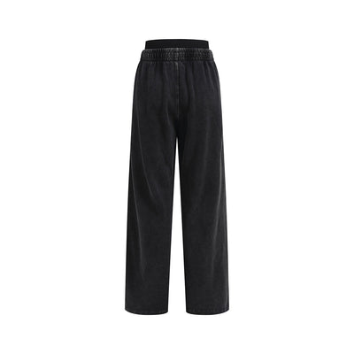 Heavy Wash Cotton Double Waistband Sweatpants