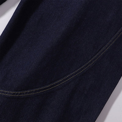 Wide Leg Utility Indigo Denim Pants