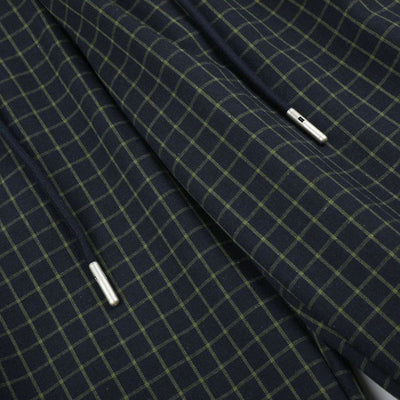 Vintage Plaid Panel Wide-Leg Trousers