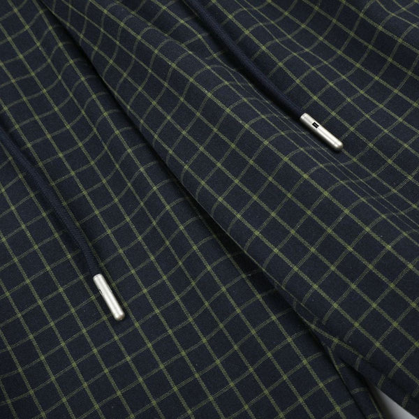 Vintage Plaid Panel Wide-Leg Trousers