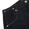Men's Original Denim Loose Wide-Leg Straight Pants with Contrast Stitching