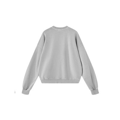 Vintage Washed Terry Crewneck Streetwear Sweatshirt