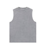 Acid Wash Raw Edge Sleeveless Tee