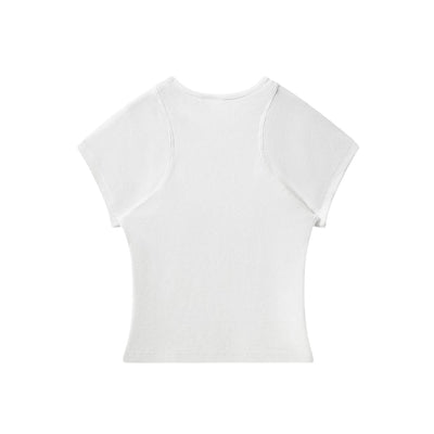 Academia Style Soft Daily Wear Stretch Tee