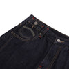 Deconstructed Embroidered Raw Denim Bermuda Shorts