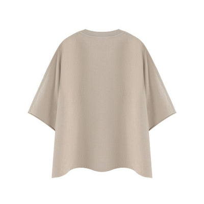 Washed Boxy Cropped Raglan Tee