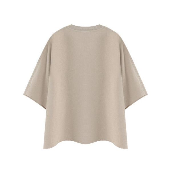 Washed Boxy Cropped Raglan Tee