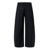 Solid Tint Linen-Blend Barrel Pants