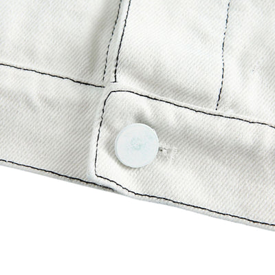 Hipster-style Tie-dye Vintage Loose Gradient-color Denim Jacket