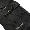 Men's Cargo Denim Pants Wide Leg Distressed Punk Street Unique