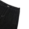 High-Waist A-Line Denim Cropped Shorts