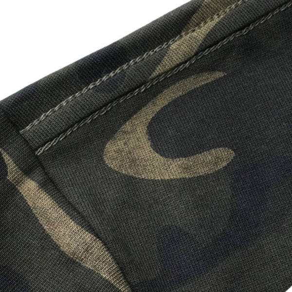 Vintage Camo Burnout Graphic Oversized Cotton Tee