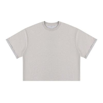 Oversized Cotton Crew Neck Tee 250G