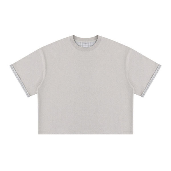 Oversized Cotton Crew Neck Tee 250G